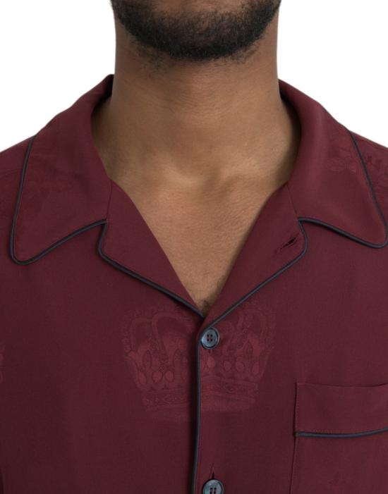  돌체앤가바나 긴팔 셔츠 TSH86293 MAROON - DOLCE & GABBANA