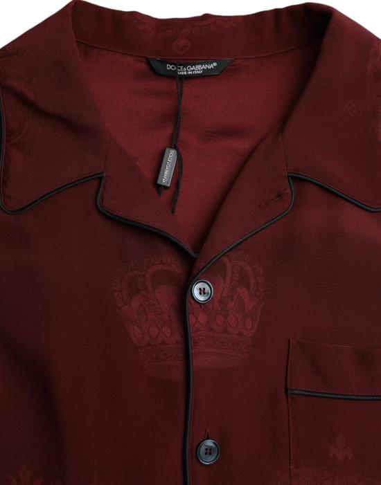  돌체앤가바나 긴팔 셔츠 TSH86293 MAROON - DOLCE & GABBANA