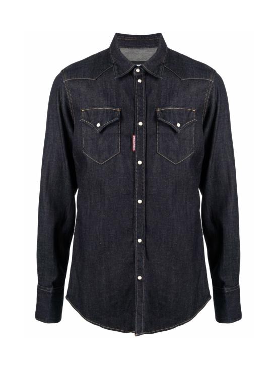  디스퀘어드2 긴팔 셔츠 S74DM0636S30825470 BLUE - DSQUARED2