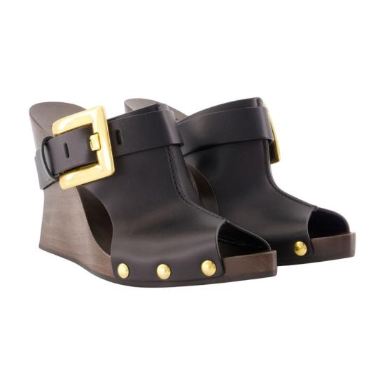 26FW 발망 뮬/슬리퍼 CONFIG BALS26000 BLACK - BALMAIN