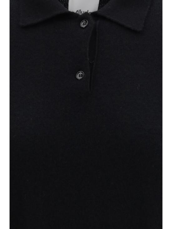 26SS 얼루드 폴로 티셔츠 26211134 90 BLACK - ALLUDE