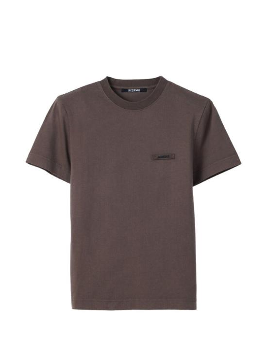 26FW 자크뮈스 그로그랭 로고 솟슬리브 티셔츠 TSW00550 AJ00029 850 Brown
