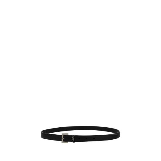 26SS 생로랑 가죽 벨트 SA612616BRM0E1000BB BLACK - SAINT LAURENT