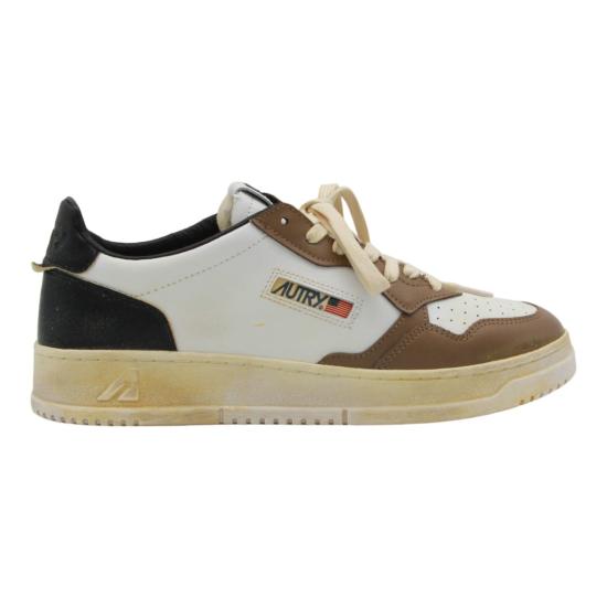 26FW 오트리 슈퍼 빈티지 메달리스트 로우 레더 스니커즈 AVLMSV60 White