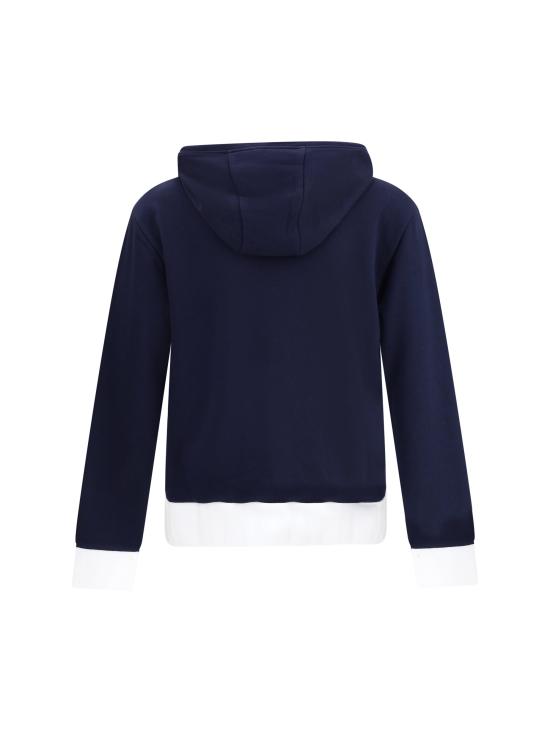26FW 톰브라운 4바 저지 집업 후디 MJT517A03037 415 NAVY - THOM BROWNE