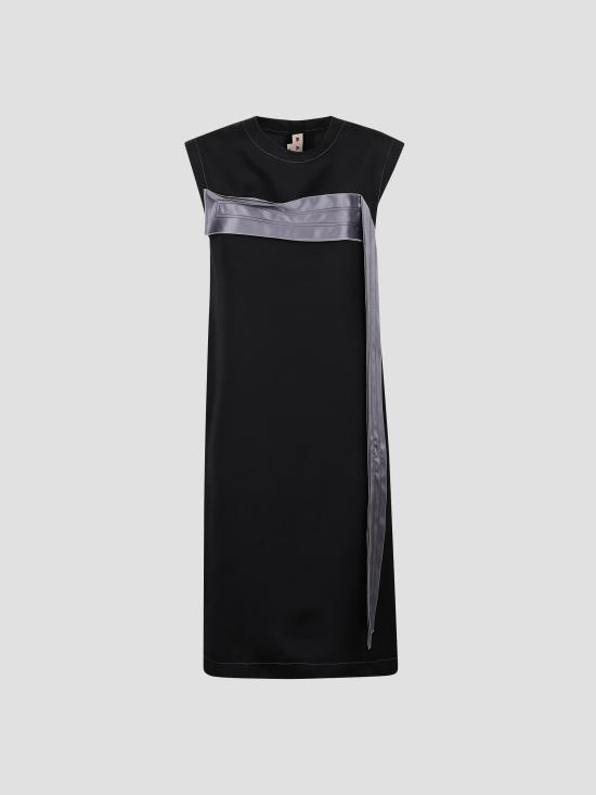 26FW 마르니 미디 원피스 ABMA1599Q0UTVA07 00N99 BLACK