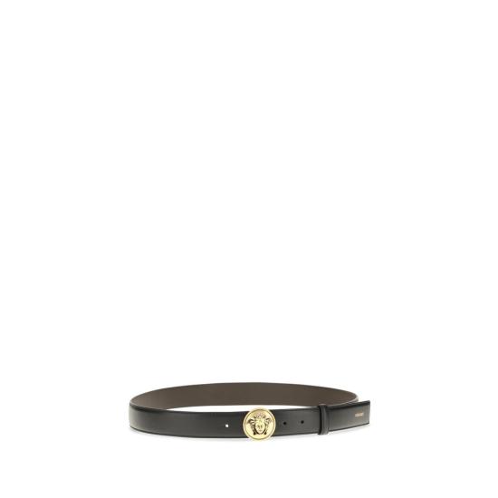 26FW 베르사체 가죽 벨트 VE1024410DVTP11B55JBB BLACK - VERSACE