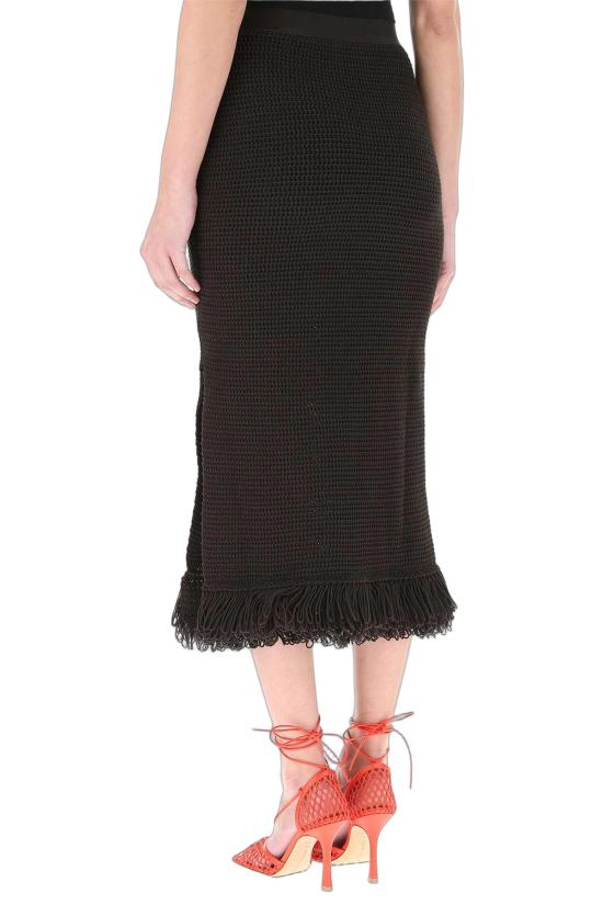  보테가베네타 롱 스커트 651244V0FU0 2113 BLACK - BOTTEGA VENETA
