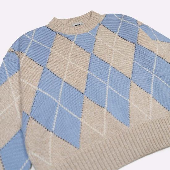  지지 니트웨어 스웨터 애니 아가일 - GIGI KNITWEAR