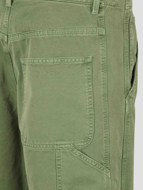 26FW 마르니 스트레이트 팬츠 PAMA0662GXUSCZ27 00V44 GARDEN GREEN - MARNI