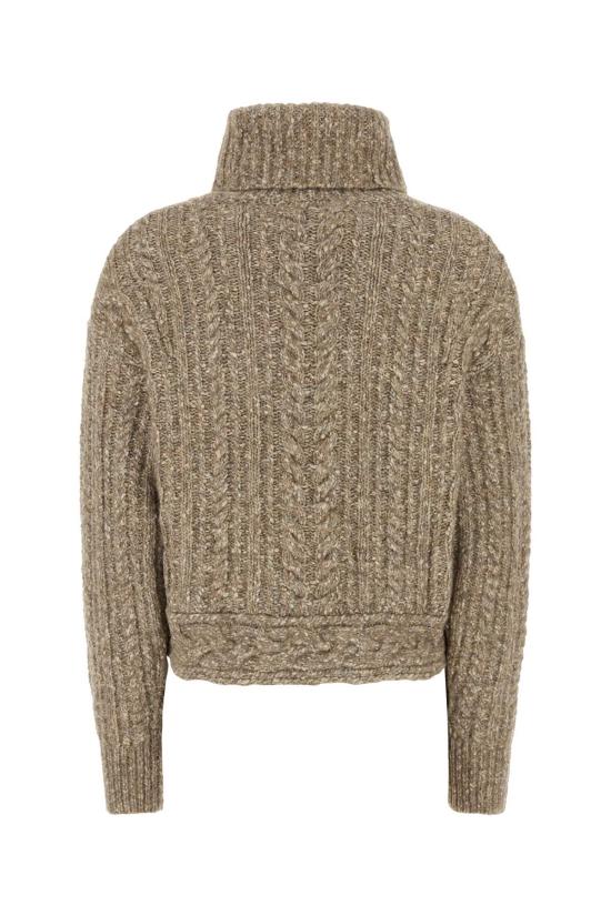25FW 이자벨마랑에뚜왈 브렌다 케이블 니트 터틀넥 스웨터 PU0730FAC3L02E 50TA TAUPE - ISABEL MARANT ETOILE