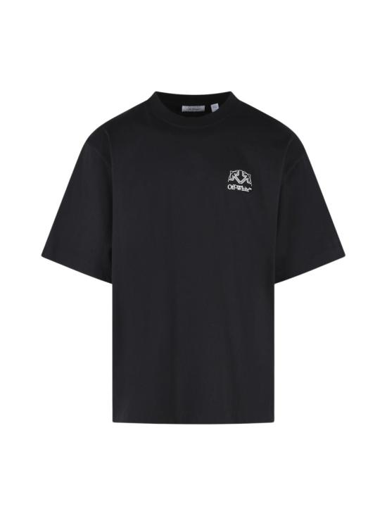 26FW 오프화이트 반팔 티셔츠 44MAA120F26J01E001 Black
