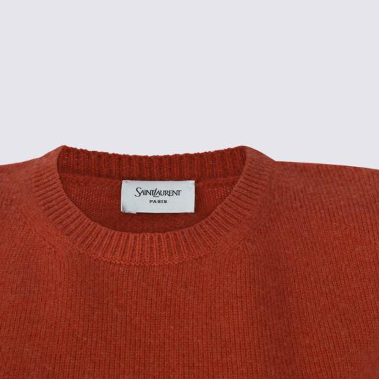 26FW 생로랑 스웨터 871009Y77LF2727 Orange - SAINT LAURENT