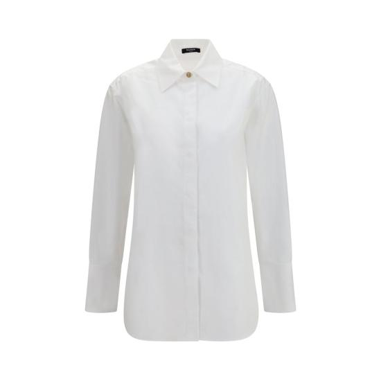 26FW 발망 셔츠 BAHF1HS495CG720FBBB WHITE