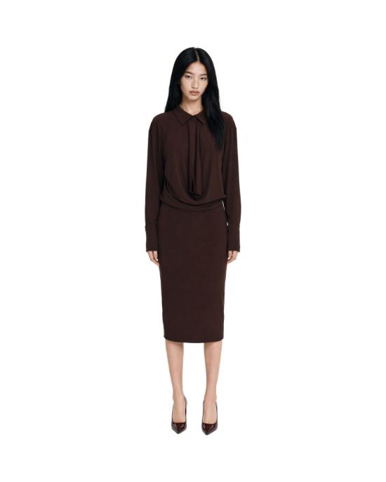 26FW 안다마네 롱 원피스 7177769 Brown - ANDAMANE