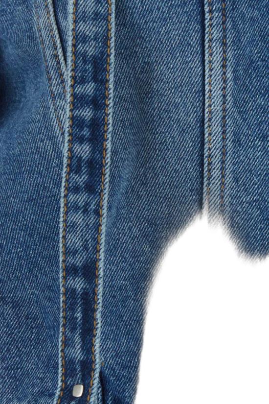  오프화이트 데님 자켓 OWYE048F23DEN001 4500 BLUE - OFF WHITE