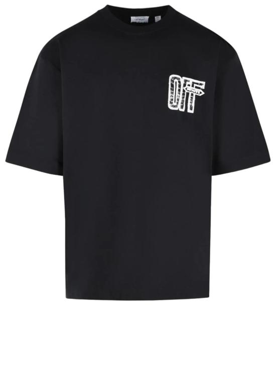 26FW 오프화이트 반팔 티셔츠 44MAA120F26J00Y001 Black