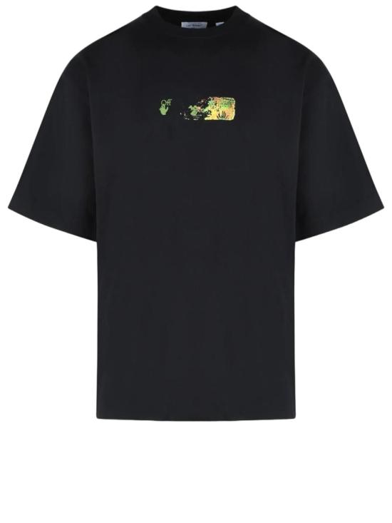 26FW 오프화이트 반팔 티셔츠 44MAA120F26J00D001 Black