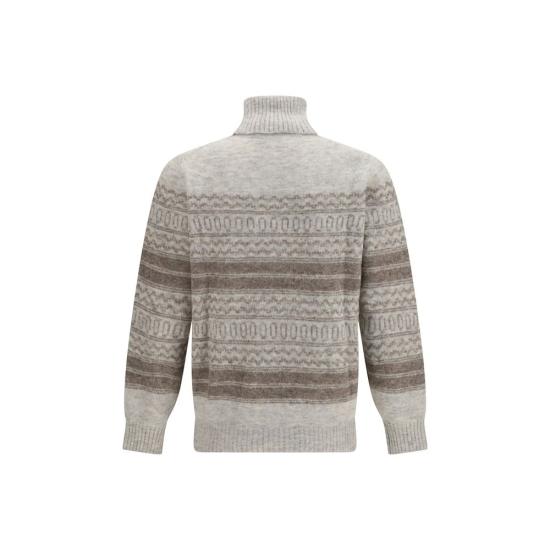 26FW 브루넬로 쿠치넬리 터틀넥 BRMTF710003CBW82BB GRAY - BRUNELLO CUCINELLI