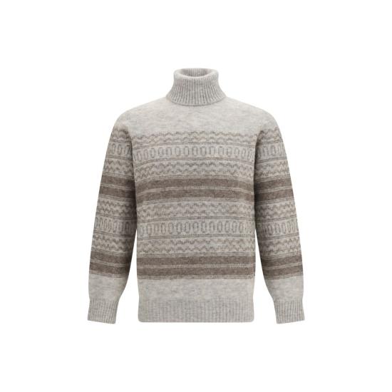 26FW 브루넬로 쿠치넬리 터틀넥 BRMTF710003CBW82BB GRAY