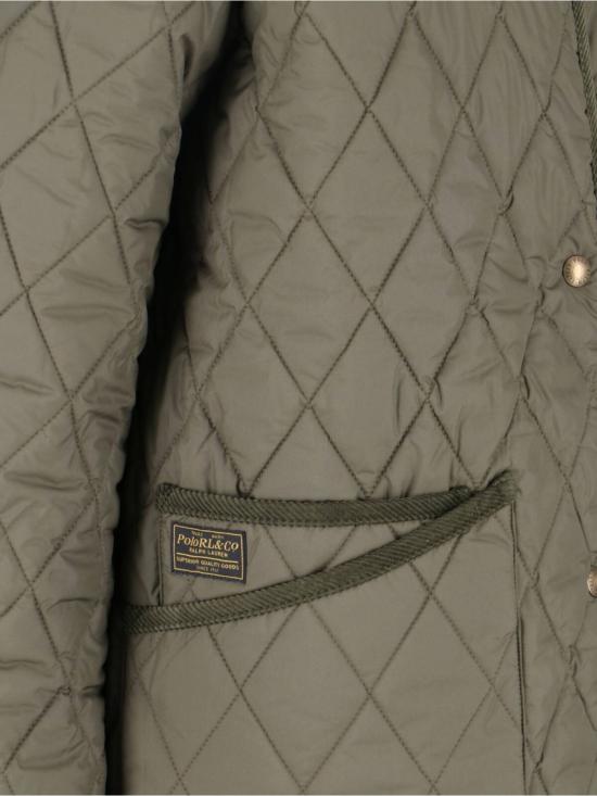 26FW 폴로 랄프로렌 로고 자수 다운 코트 211 971180002 Green - POLO RALPH LAUREN