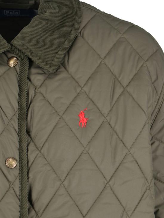 26FW 폴로 랄프로렌 로고 자수 다운 코트 211 971180002 Green - POLO RALPH LAUREN