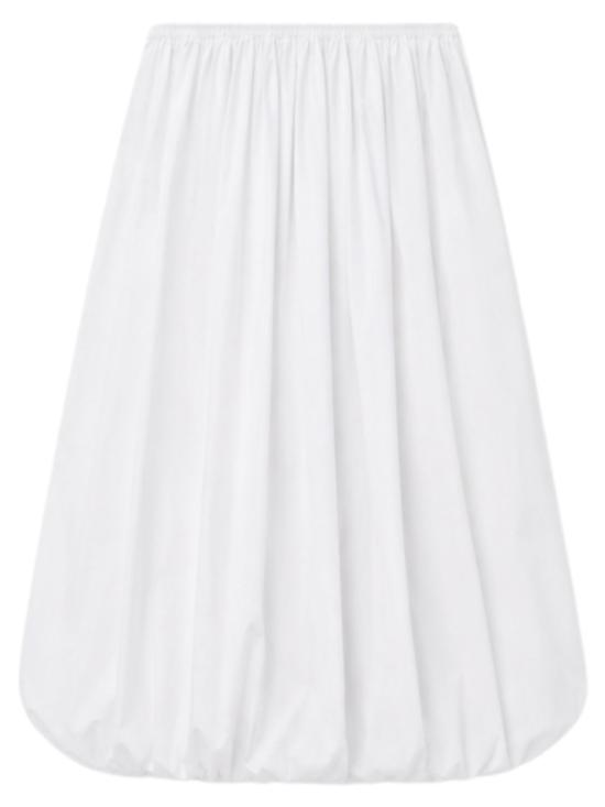 26FW 알라이아 미디 스커트 AA9P1395T405D000 White