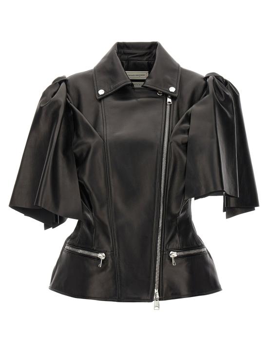  알렉산더 맥퀸 바이커 자켓 MC284037BM BLACK - ALEXANDER MCQUEEN