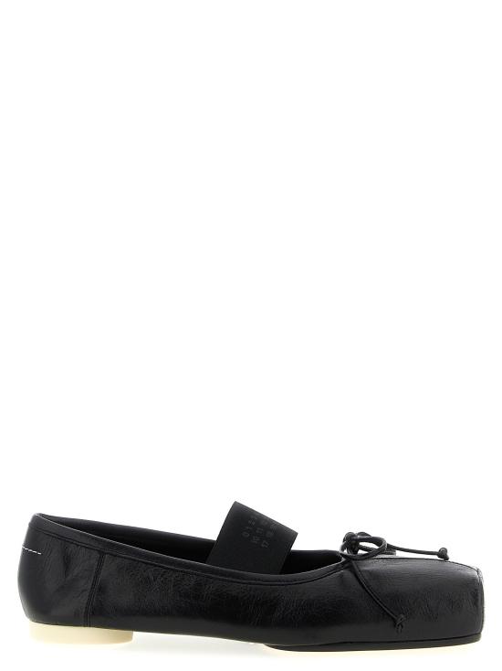 26SS MM6 메종마르지엘라 플랫 슈즈 MM324913BM BLACK
