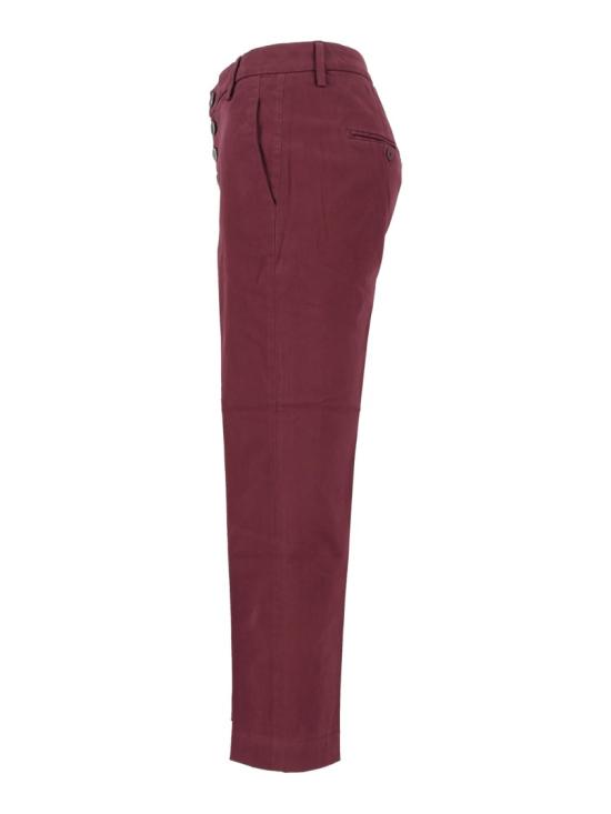 26FW 돈답 스트레이트 팬츠 DP576GSE043DPTD Burgundy - DONDUP