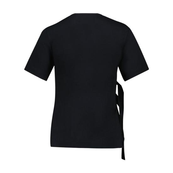 26SS 시몬로샤 리본 허리 디테일 티셔츠 리본 허리 디테일 티셔츠 CONFIG SMR025300 BLACK