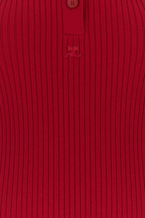  쿠레쥬 미디 원피스 125MRO572FI0001 4015 RED - COURREGES