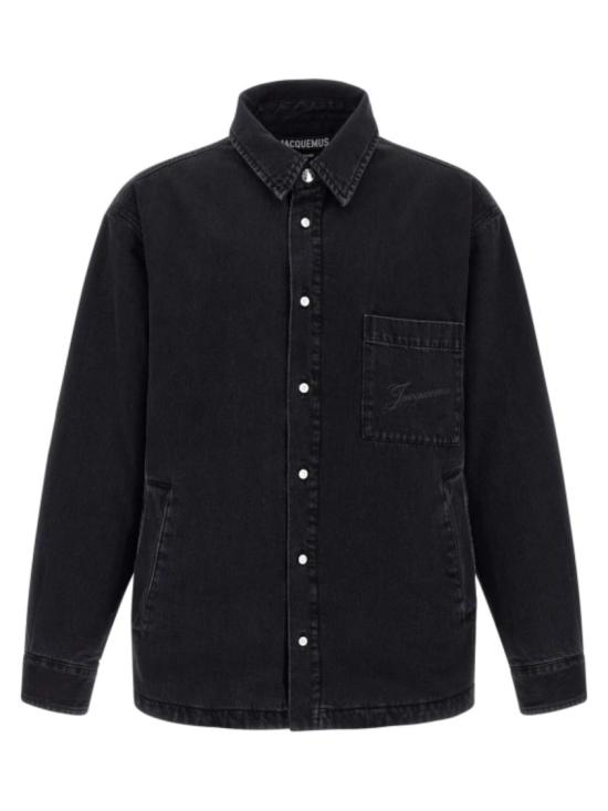 26FW 자크뮈스 데님 셔츠 25HOUM00115AD00019990 Black