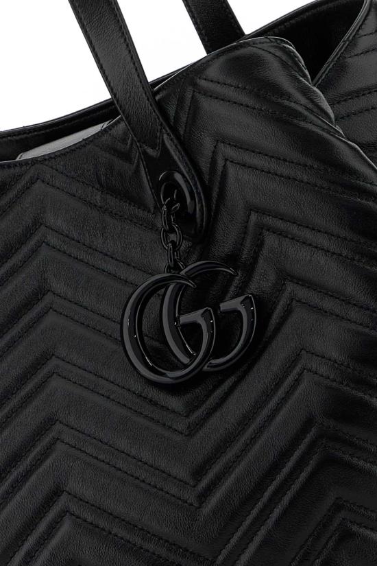 26FW 구찌 GG 마몽 라지 토트백 855392AAFS1 1000 BLACK - GUCCI