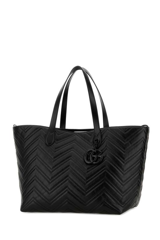 26FW 구찌 GG 마몽 라지 토트백 855392AAFS1 1000 BLACK - GUCCI