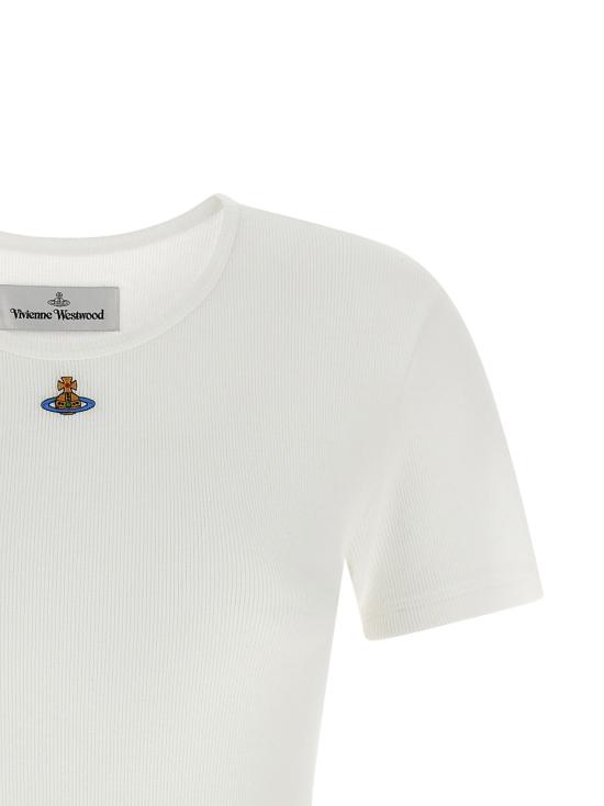 26SS 비비안웨스트우드 바디수트 티셔츠 VI335025BM WHITE - VIVIENNE WESTWOOD