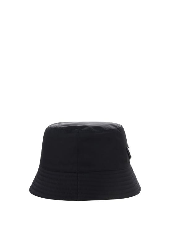 26FW 프라다 리나일론 삼각 로고 버킷 햇 2HC1372DMI F0002 BLACK - PRADA