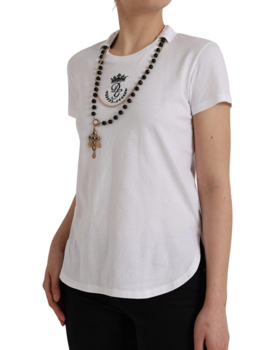  돌체앤가바나 반팔 티셔츠 TSH84876 WHITE - DOLCE & GABBANA