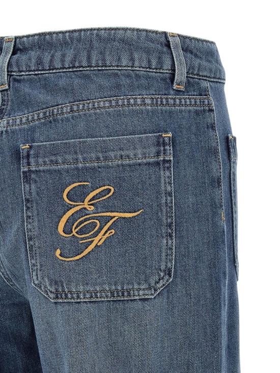 26FW 엘리자베타프랜치 데님 PJ17I66E2 Blue - ELISABETTA FRANCHI