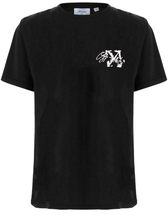 26FW 오프화이트 반팔 티셔츠 44MAA120F26J00J001 Black