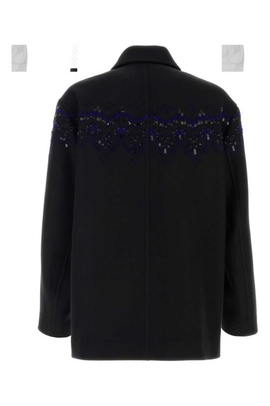26FW 드리스 반 노튼 코트 2620202404216 900 BLACK - DRIES VAN NOTEN