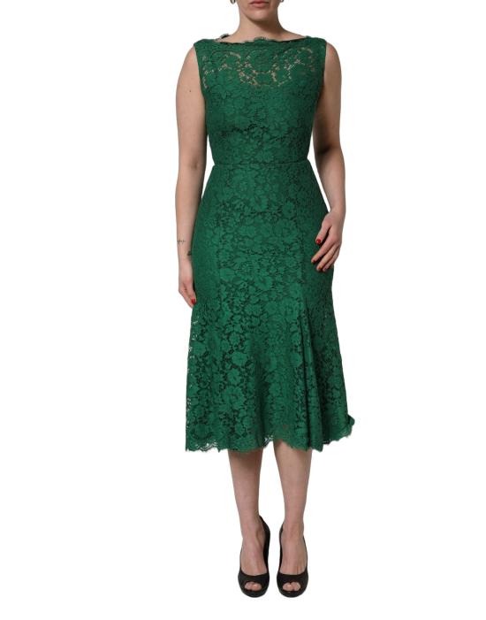  돌체앤가바나 미디 원피스 DR82162 GREEN