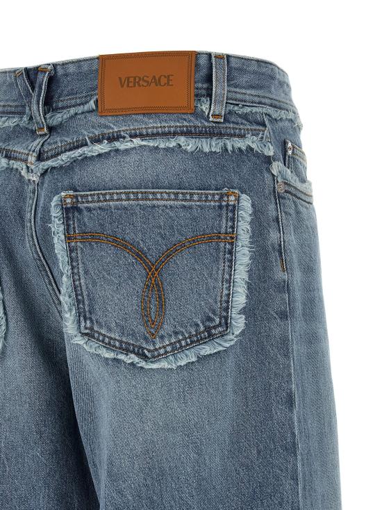 26SS 베르사체 데님 팬츠 VE325446BM BLUE - VERSACE