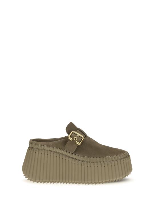 26FW 끌로에 뮬/슬리퍼 CH26A13CMS 21S KHAKI