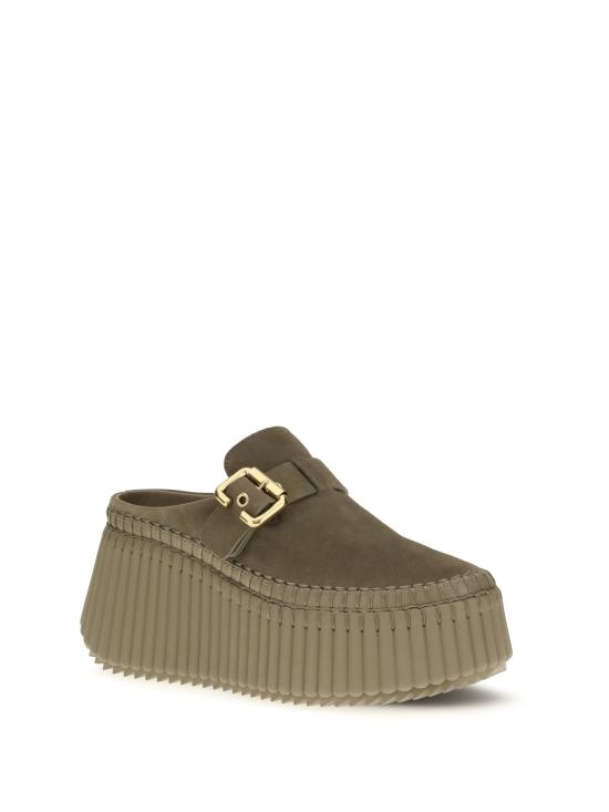 26FW 끌로에 뮬/슬리퍼 CH26A13CMS 21S KHAKI - CHLOE