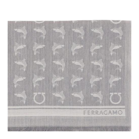 26FW 살바토레 페라가모 머플러/스카프 520184001 Grey - SALVATORE FERRAGAMO