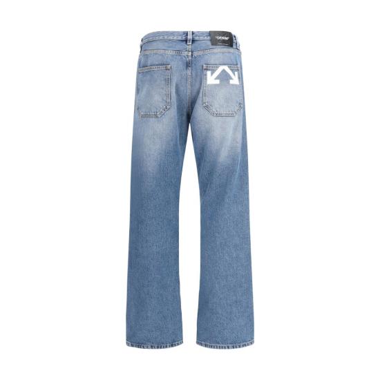 26SS 오프화이트 데님 팬츠 OF44XYA18JS26D0024004000BB BLUE - OFF WHITE