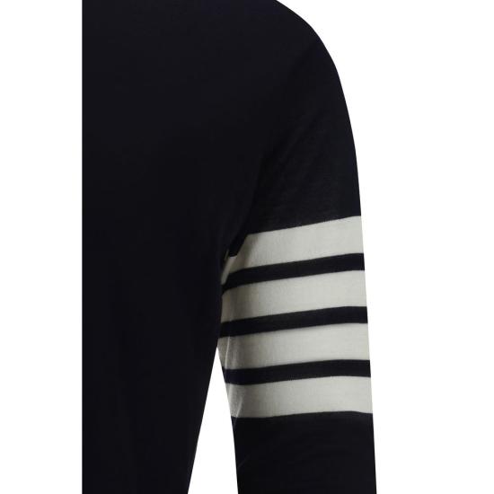 26FW 톰브라운 스웨터 THMKA002AY1014415BB BLACK - THOM BROWNE