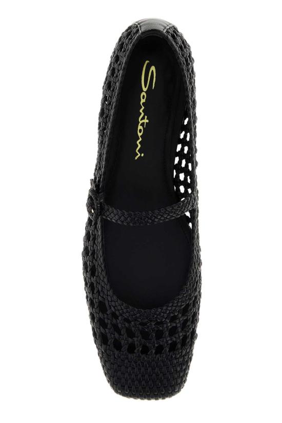 26SS 산토니 플랫 슈즈 WAMA72160HA1SARX N01 BLACK - SANTONI