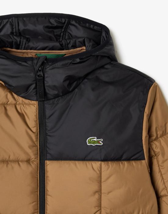  라코스테 숏패딩 BH166600QIN BROWN - LACOSTE